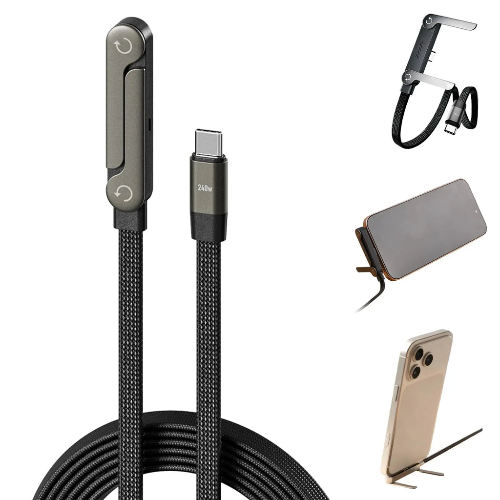 The Ultimate 180° Flexible Gaming Cable (240W Super-Fast Charge)