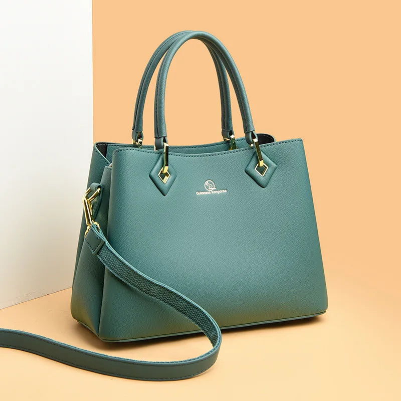 Vivienne Crocodile-Embossed Leather Satchel Bag