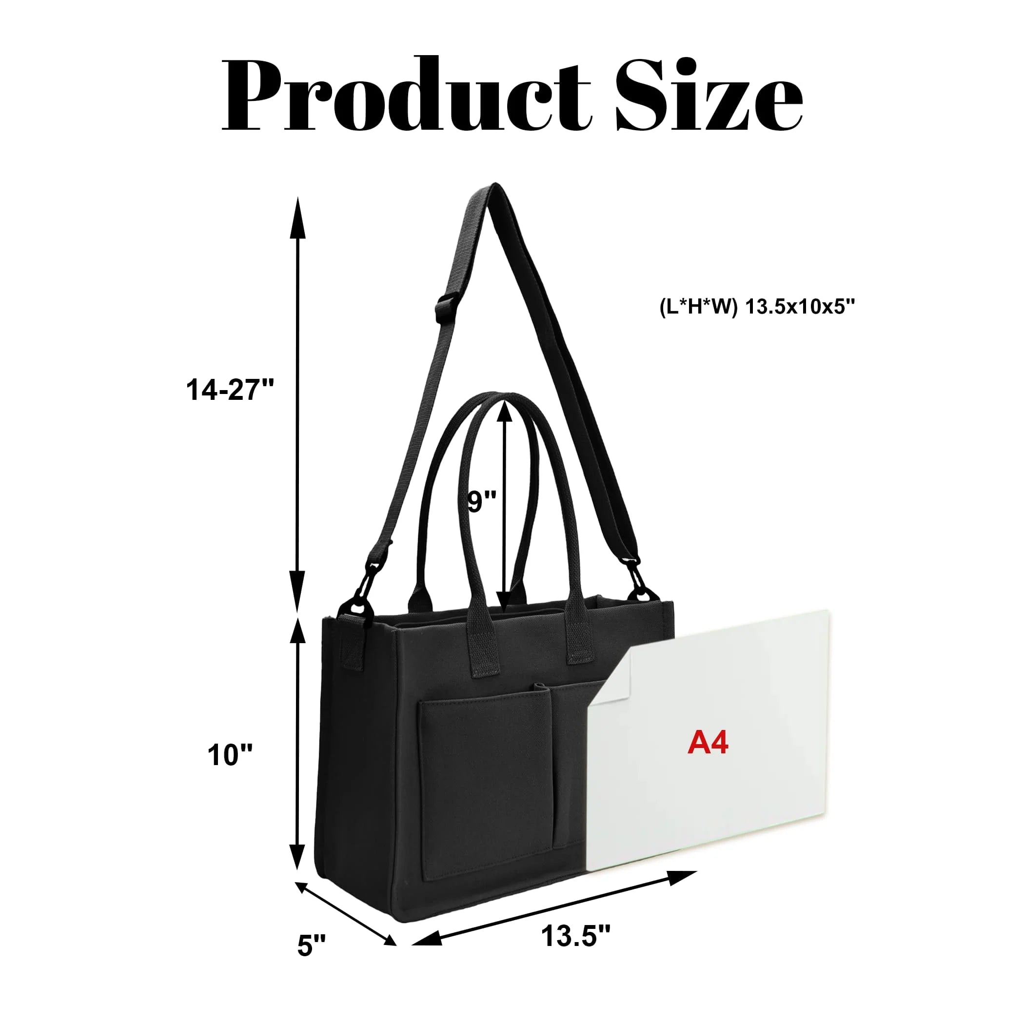 The Everyday Commuter Tote | Structured Canvas Bag with Exterior Pockets