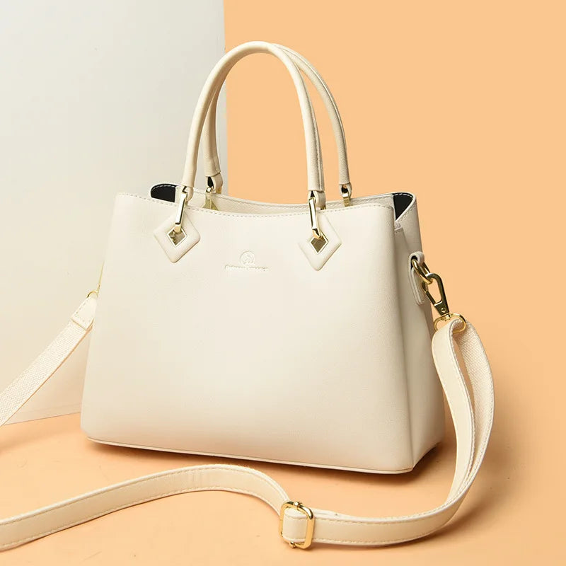 Vivienne Crocodile-Embossed Leather Satchel Bag