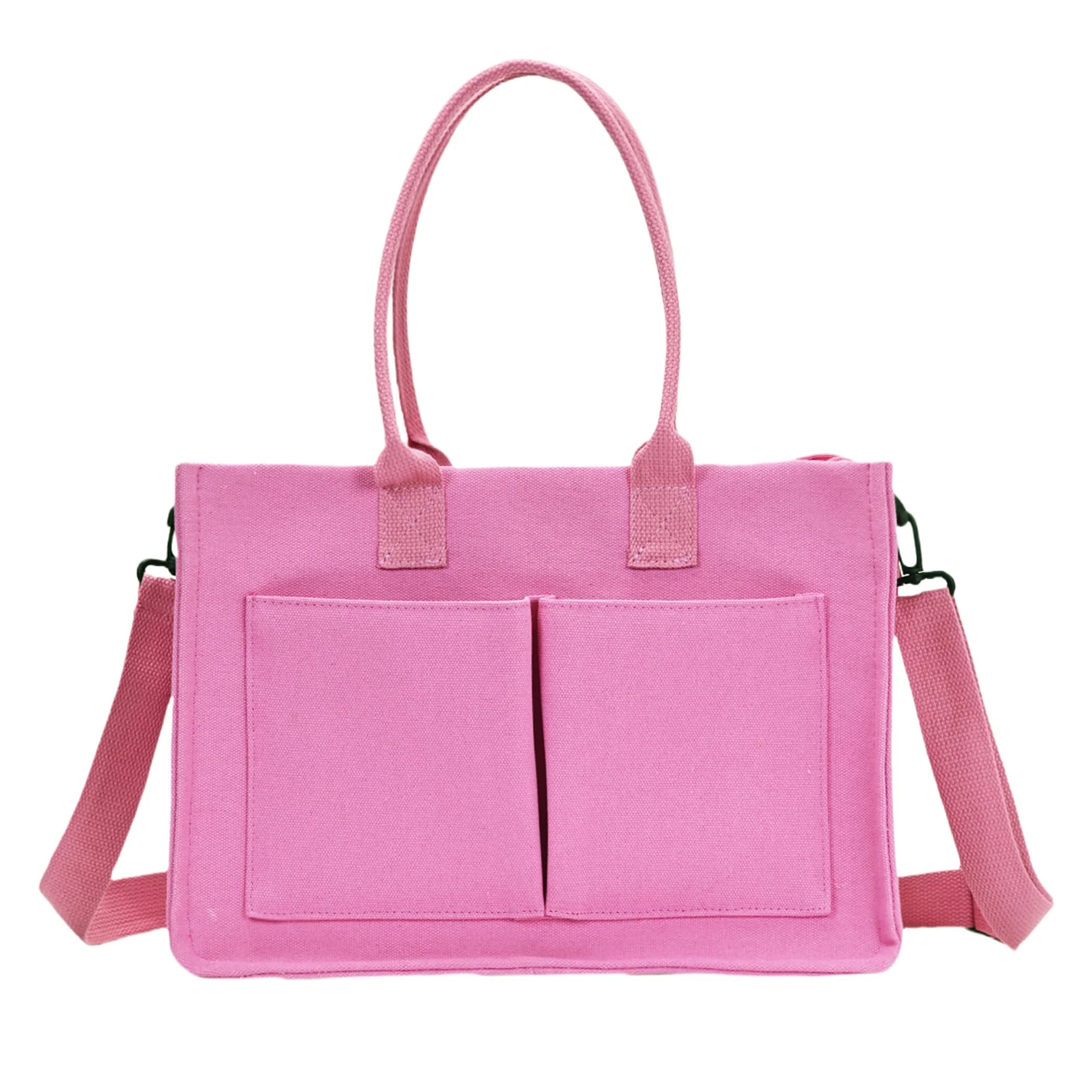 The Everyday Commuter Tote | Structured Canvas Bag with Exterior Pockets