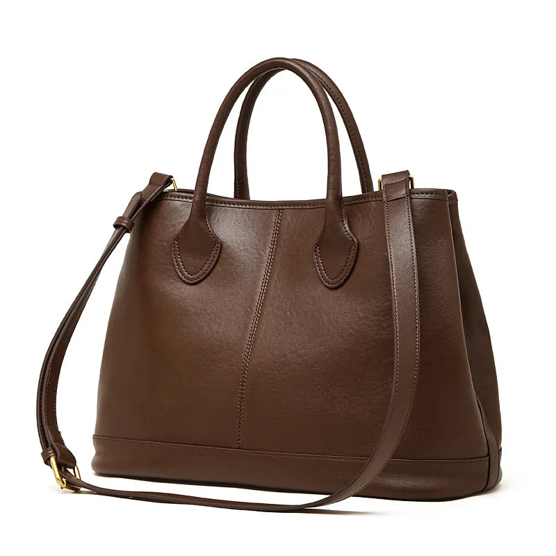 The Margaux Trapeze Tote - Deep Espresso | Luxe Carry
