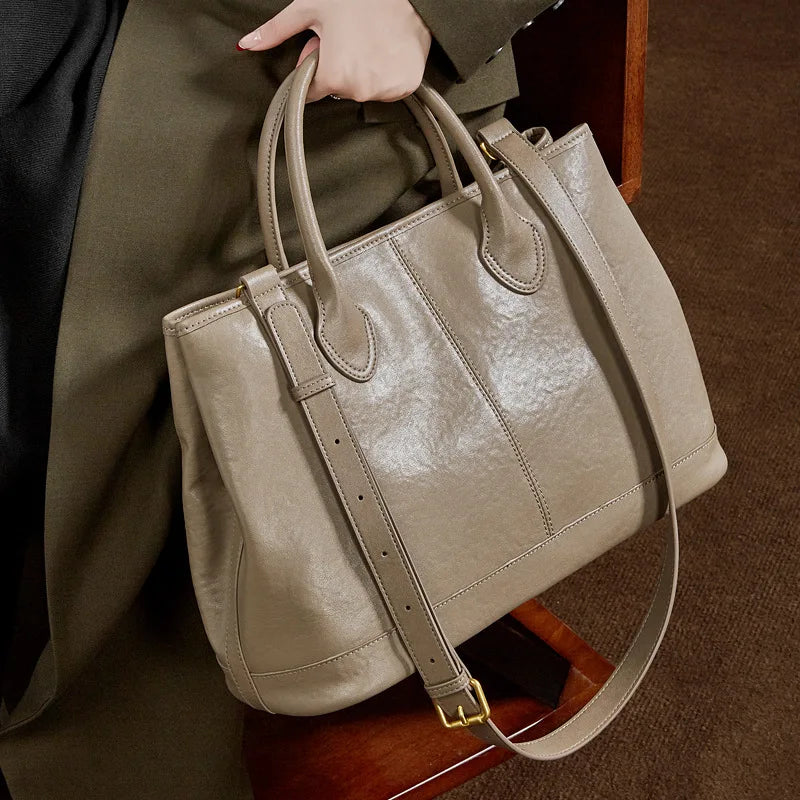 The Margaux Trapeze Tote - Deep Espresso | Luxe Carry