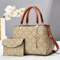 Elegance Vintage Embossed Tote Bag with Detachable Crossbody Strap