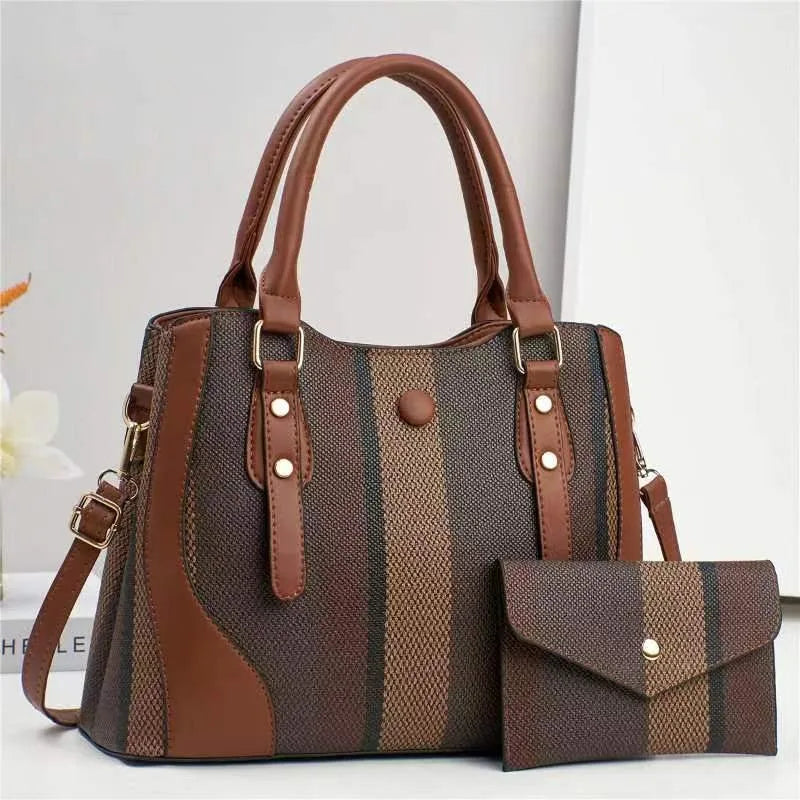 Title:
The Verona Satchel & Wallet Combo - Deep Burgundy | Luxe Carry