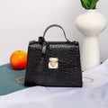 The Regent Croc Shoulder Bag