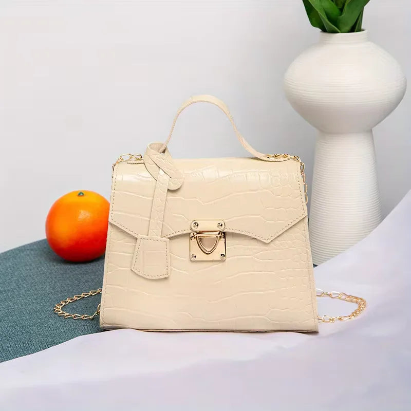 The Regent Croc Shoulder Bag