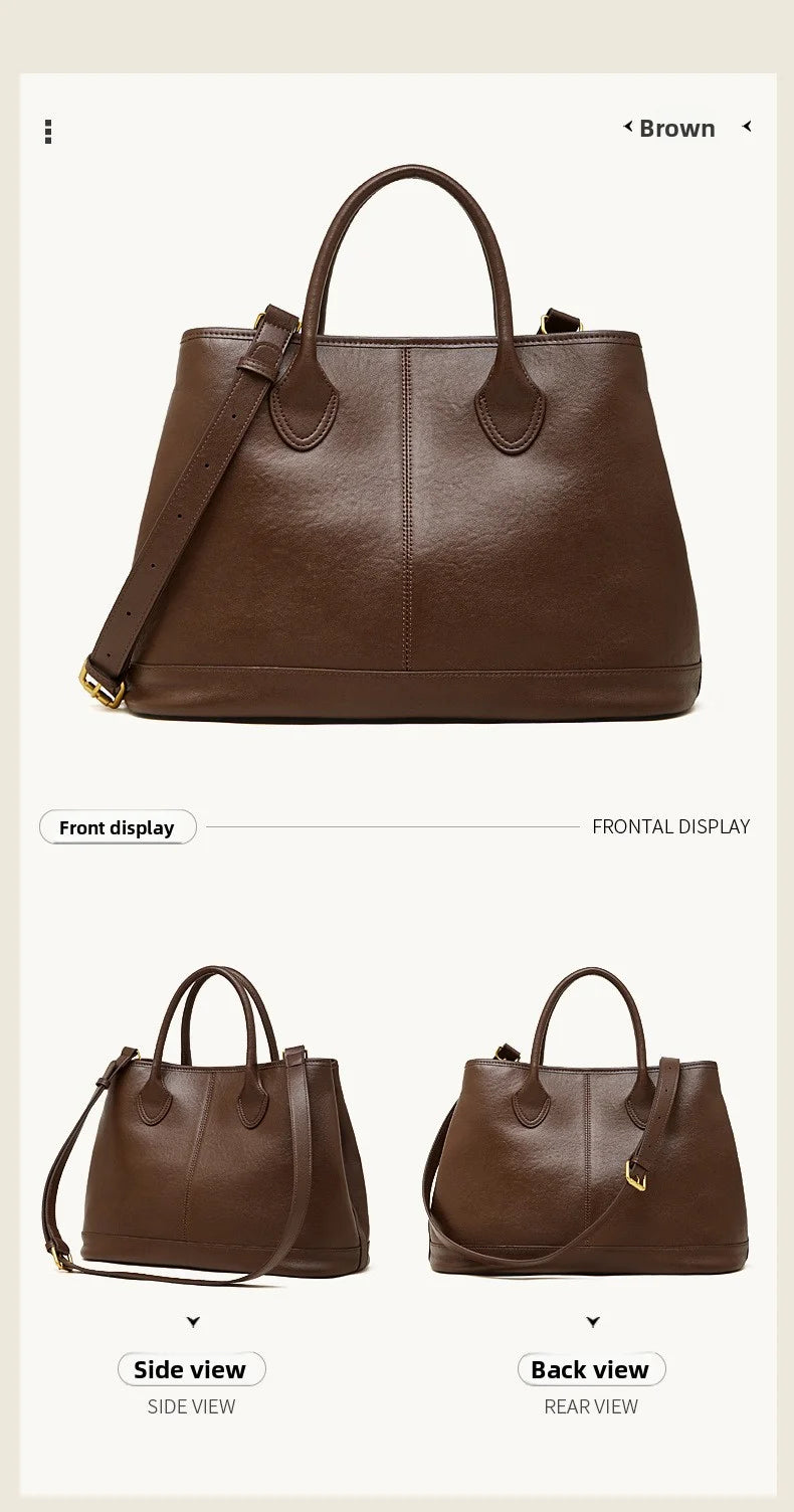The Margaux Trapeze Tote - Deep Espresso | Luxe Carry