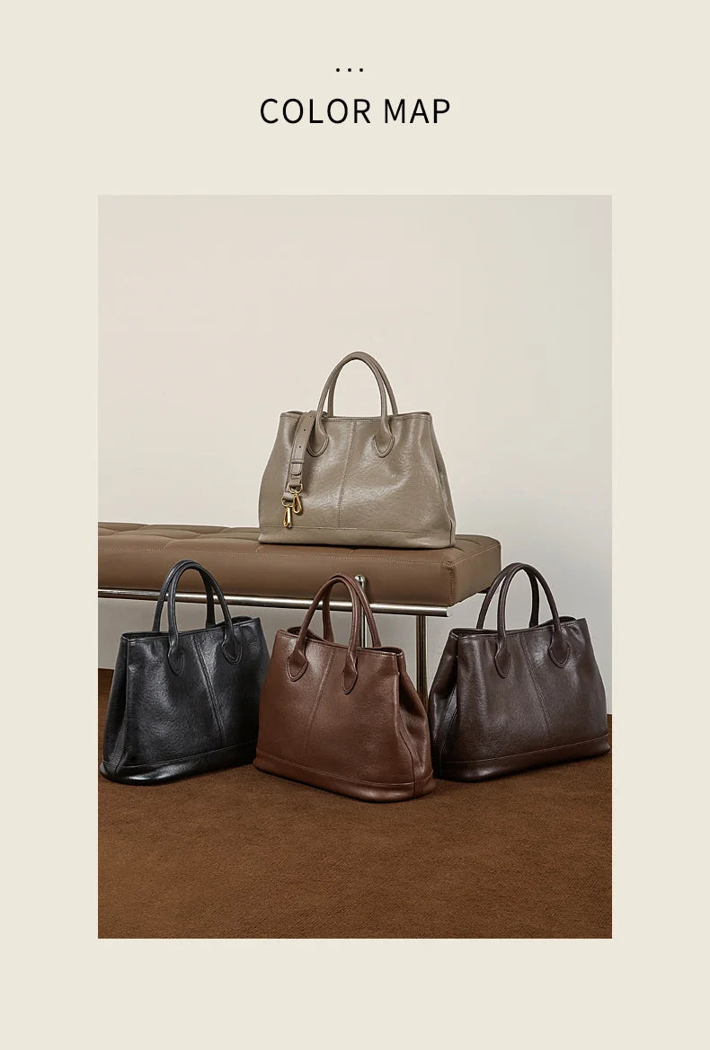 The Margaux Trapeze Tote - Deep Espresso | Luxe Carry