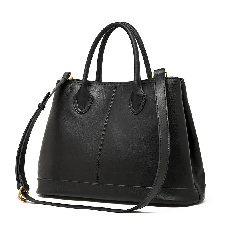 The Margaux Trapeze Tote - Deep Espresso | Luxe Carry