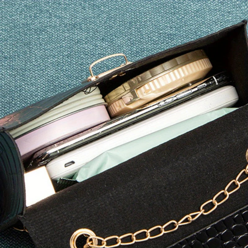 The Regent Croc Shoulder Bag