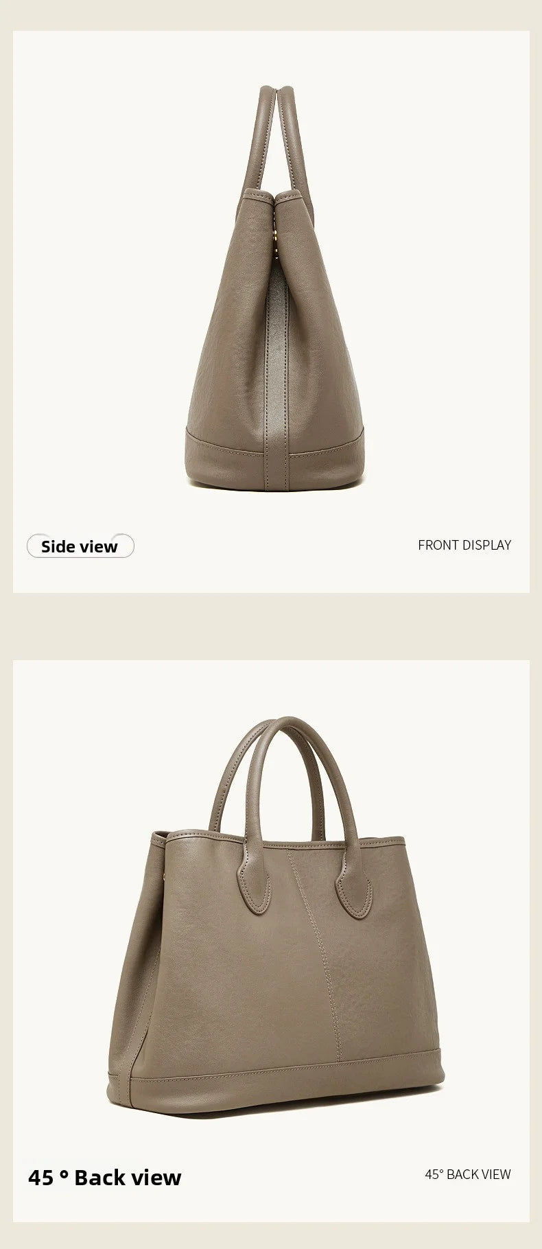 The Margaux Trapeze Tote - Deep Espresso | Luxe Carry