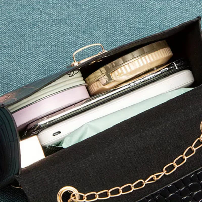 The Regent Croc Shoulder Bag