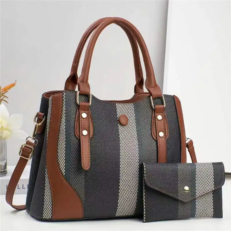 Title:
The Verona Satchel & Wallet Combo - Deep Burgundy | Luxe Carry