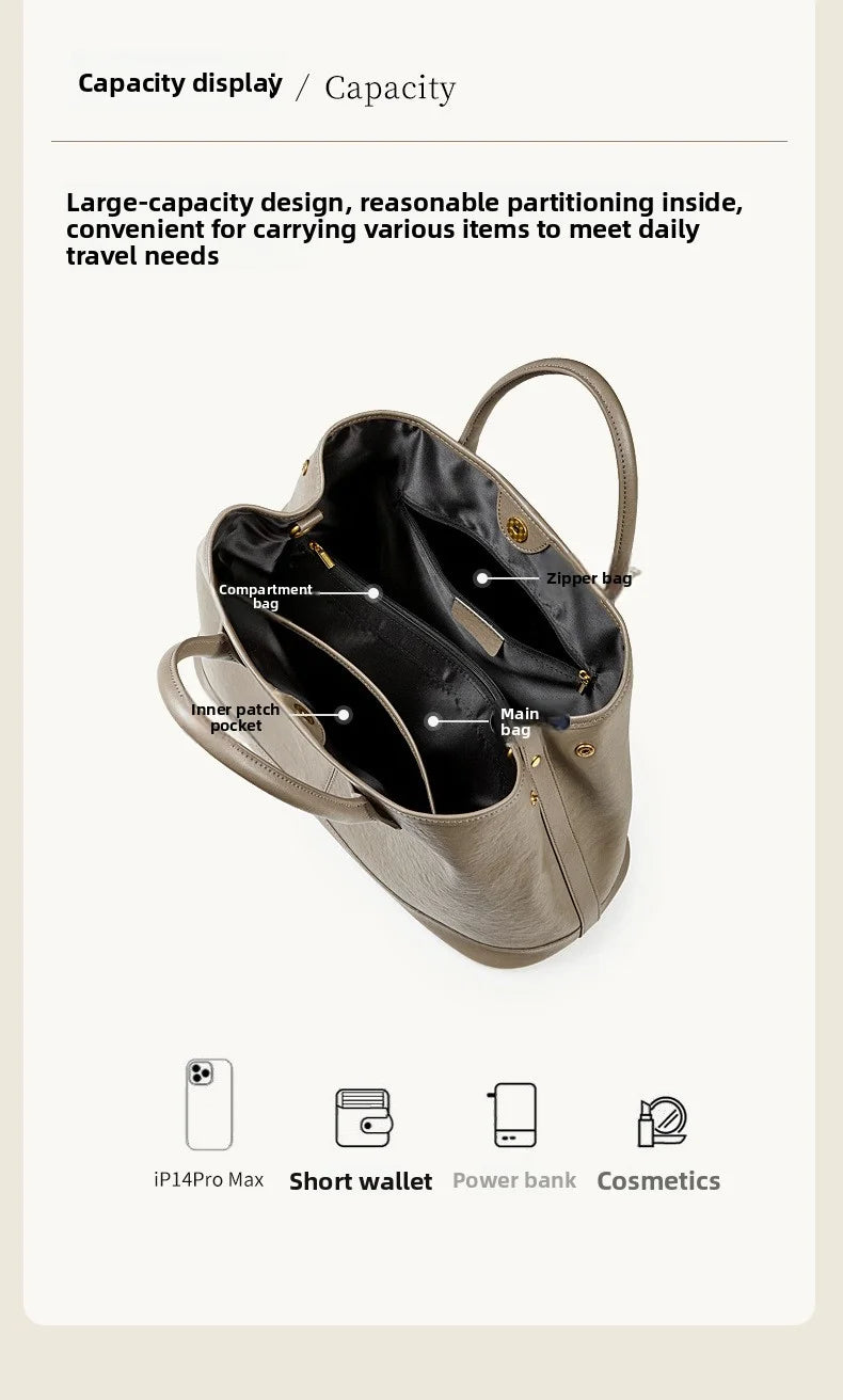 The Margaux Trapeze Tote - Deep Espresso | Luxe Carry