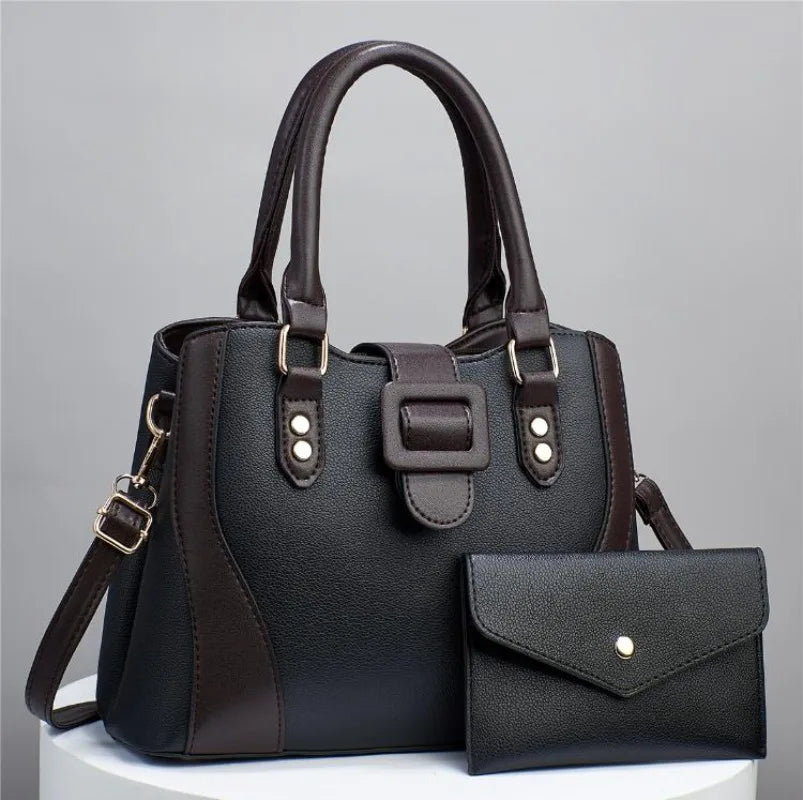 Title:
The Verona Satchel & Wallet Combo - Deep Burgundy | Luxe Carry
