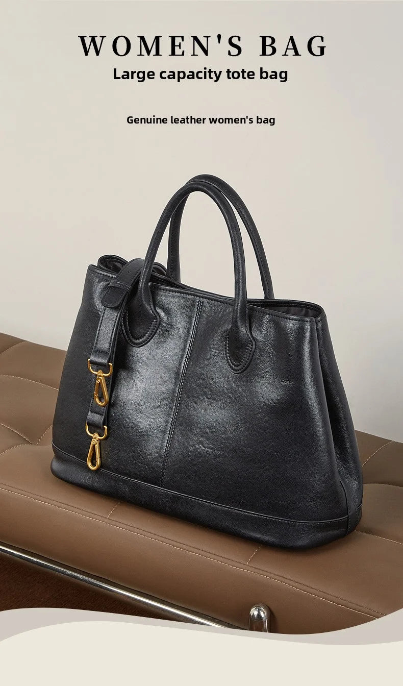 The Margaux Trapeze Tote - Deep Espresso | Luxe Carry